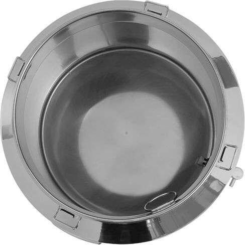 Dfmyhked‌ 64L/17Gal Stainless Steel Sealed Storage Bucket, Wine Pail Bucket with Locking Lid with Faucet, 304 Food Grade Milk Can for Liquid Transport, Dry Goods (64L) in Saudi Arabia