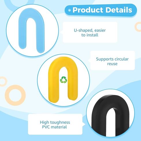 600 قطعة من حشوات البلاط، حشوات إسفينية على شكل حدوة حصان لتسوية البلاط، فواصل بلاستيكية قابلة لإعادة الاستخدام على شكل حرف U في 4 مقاسات (1/16 بوصة، 1/8 بوصة، 3/16 بوصة، 1/4 بوصة) للأرضيات ومشاريع التبليط in Kuwait