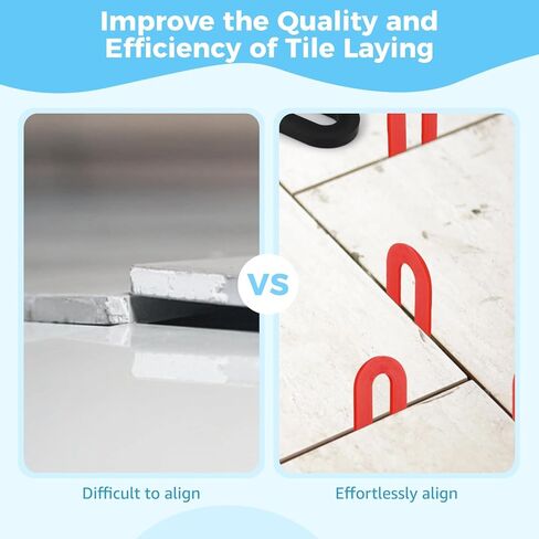 600 قطعة من حشوات البلاط، حشوات إسفينية على شكل حدوة حصان لتسوية البلاط، فواصل بلاستيكية قابلة لإعادة الاستخدام على شكل حرف U في 4 مقاسات (1/16 بوصة، 1/8 بوصة، 3/16 بوصة، 1/4 بوصة) للأرضيات ومشاريع التبليط in Kuwait