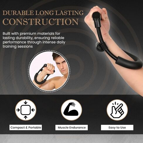 FixFit Forearm Strengthener Forearm Wrist Strengthener Exerciser with Adjustable Tension for Improving Strength - Hand Developer Arm Grip Workout Strength Trainer Home Gym Workout Equipment for Starter and Pro in Saudi Arabia