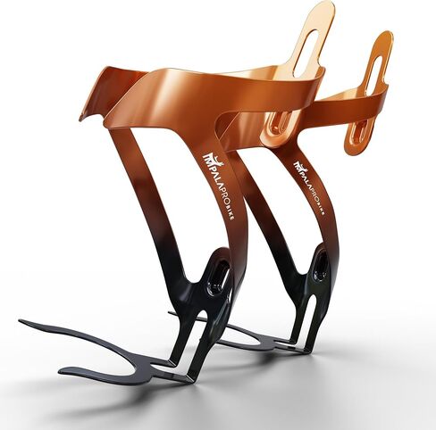 قفص زجاجة مياه للدراجة من الألومنيوم من IMPALAPRO لدراجات MTB والطرق - تصميم خفيف الوزن 26 جرامًا للوصول الأمامي - حامل آمن لزجاجات الدراجة متوافق مع زجاجات المياه القياسية والاستعمال لمرة واحدة (neocrome 1pc) in Kuwait