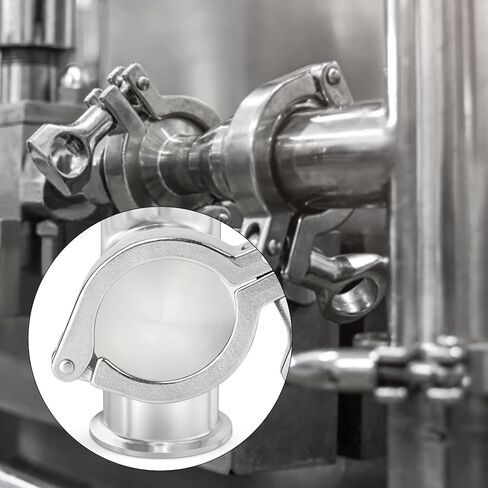 TAISHER 5PCS 304 Stainless Steel 3" Tube OD Sanitary End Cap Fittings 3" Tri Clamp 91MM Ferrule Flange with 5PCS Silicone Gaskets in Saudi Arabia