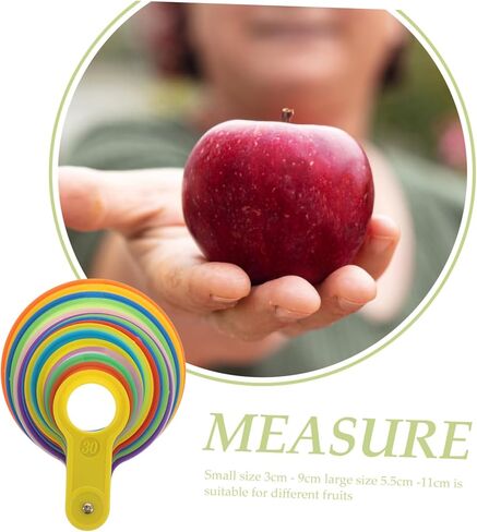 Fruit Diameter Measuring Ring Tool for Accurate Size Measurement Plastic Gauge for Fruits and Vegetables for Farmers and Home Use Easy to Use for Apples Oranges in Saudi Arabia