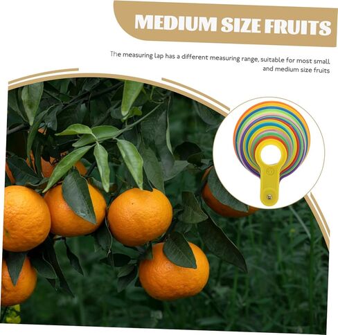 Fruit Diameter Measuring Ring Tool for Accurate Size Measurement Plastic Gauge for Fruits and Vegetables for Farmers and Home Use Easy to Use for Apples Oranges in Saudi Arabia
