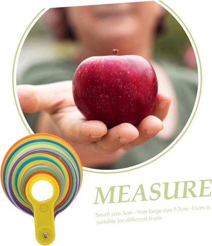 Fruit Diameter Measuring Circles Accurate Fruit Size Gauge Easy-to-Use Measuring Tool 1 Piece in Saudi Arabia