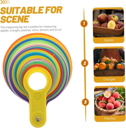 Fruit Diameter Measuring Circles Accurate Fruit Size Gauge Easy-to-Use Measuring Tool 1 Piece in Saudi Arabia