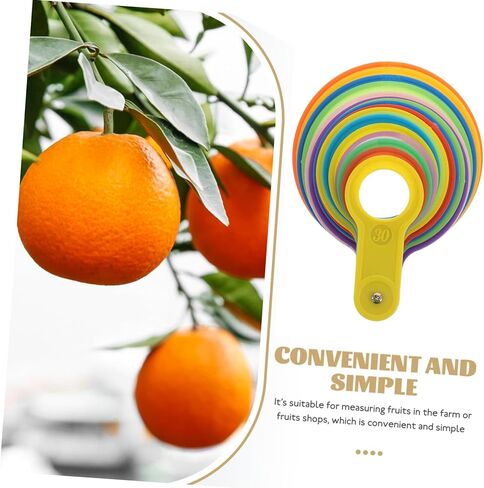 Fruit Diameter Measuring Circles Accurate Fruit Size Gauge Easy-to-Use Measuring Tool 1 Piece in Saudi Arabia