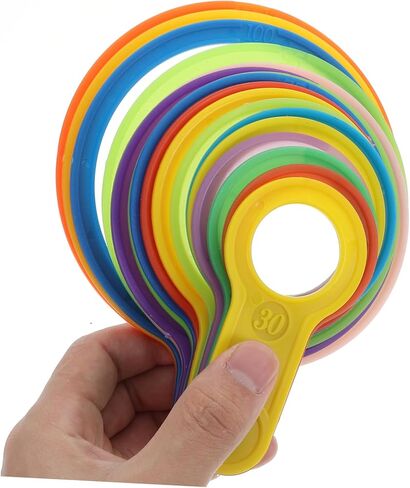Fruit Diameter Measuring Circles Accurate Fruit Size Gauge Easy-to-Use Measuring Tool 1 Piece in Saudi Arabia