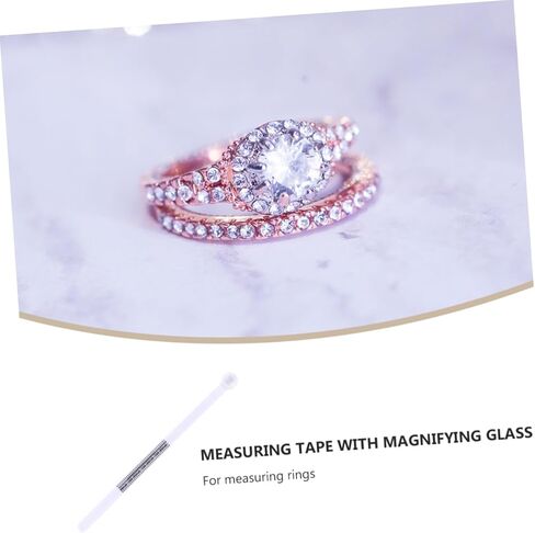 Homoyoyo 1Pc Jewelry Finger with Magnifying Accurate Ring Measurement Tool Durable Gauge for Easy Reading for Sizing Rings Jewelry European Version in Saudi Arabia
