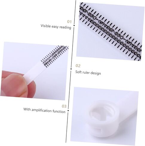 Homoyoyo 1Pc Jewelry Finger with Magnifying Accurate Ring Measurement Tool Durable Gauge for Easy Reading for Sizing Rings Jewelry European Version in Saudi Arabia