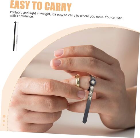 DOITOOL 2Pcs Ring Measurement Tool Finger Gauge for Accurate Jewelry Sizing Easy to Read Portable Measuring Tool for Home Professional Use in Saudi Arabia
