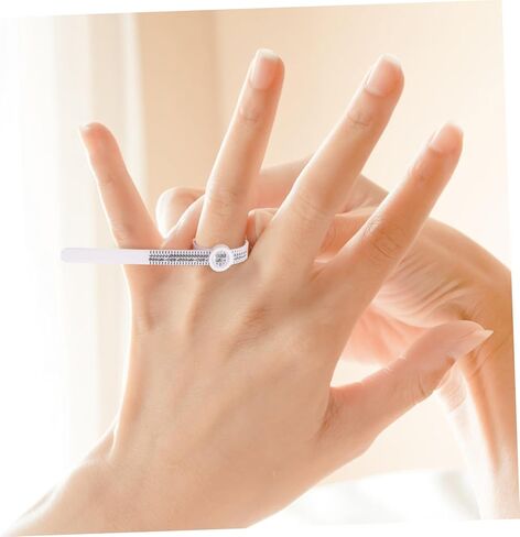 DOITOOL 2Pcs Ring Measurement Tool Finger Gauge for Accurate Jewelry Sizing Easy to Read Portable Measuring Tool for Home Professional Use in Saudi Arabia