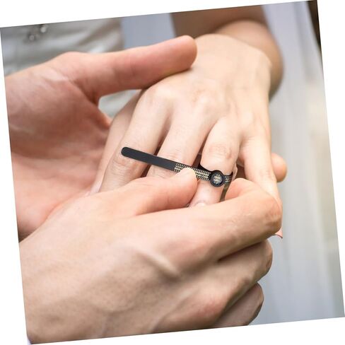 DOITOOL 2Pcs Ring Measurement Tool Finger Gauge for Accurate Jewelry Sizing Easy to Read Portable Measuring Tool for Home Professional Use in Saudi Arabia