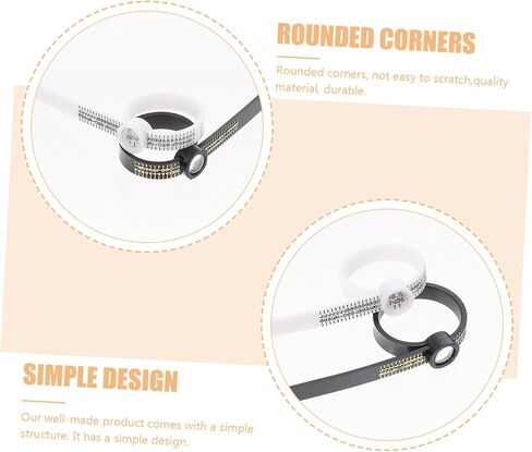 DOITOOL 2Pcs Ring Measurement Tool Finger Gauge for Accurate Jewelry Sizing Easy to Read Portable Measuring Tool for Home Professional Use in Saudi Arabia