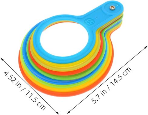 ibasenice 2pcs Fruit Tool Citrus Picker Oranges Measuring Tool Plastic Fruit Ring Diameter Gauge Rings for Diameter Measurement in Saudi Arabia