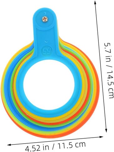 ibasenice 2pcs Fruit Tool Citrus Picker Oranges Measuring Tool Plastic Fruit Ring Diameter Gauge Rings for Diameter Measurement in Saudi Arabia