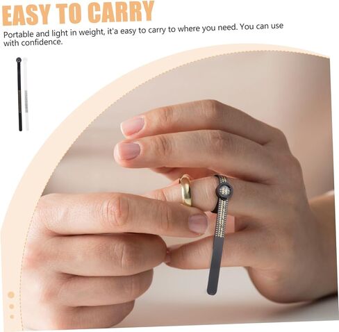Uonlytech 2pcs Ring Sizer for Women Ring Sizing Tool Soft Ruler for Jewelry Measure in Saudi Arabia