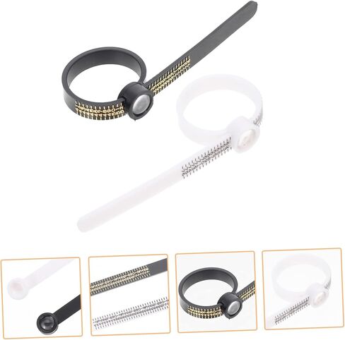 Uonlytech 2pcs Ring Sizer for Women Ring Sizing Tool Soft Ruler for Jewelry Measure in Saudi Arabia