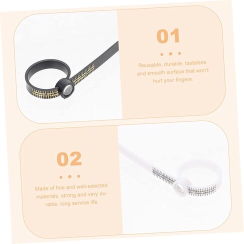 Uonlytech 2pcs Ring Sizer for Women Ring Sizing Tool Soft Ruler for Jewelry Measure in Saudi Arabia