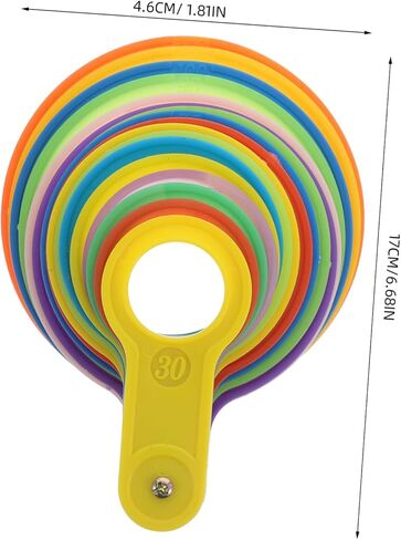 BESTYASH Fruit Measuring Ruler Plastic Fruits Measuring Ring Tool Marking Gauge Vegetable Measure Tool in Kuwait