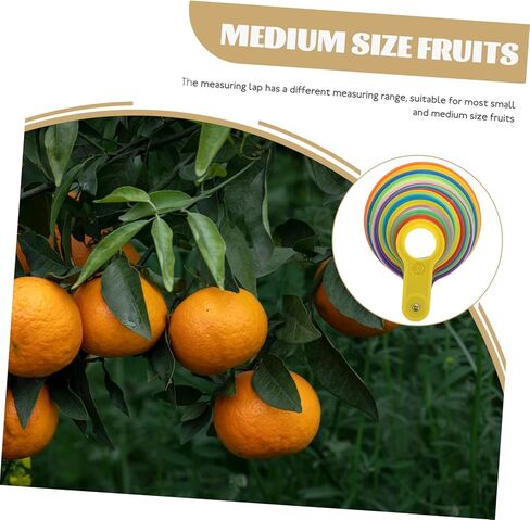 BESTYASH Fruit Measuring Ruler Plastic Fruits Measuring Ring Tool Marking Gauge Vegetable Measure Tool in Kuwait