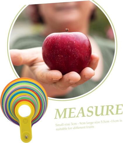BESTYASH Fruit Measuring Ruler Plastic Fruits Measuring Ring Tool Marking Gauge Vegetable Measure Tool in Kuwait