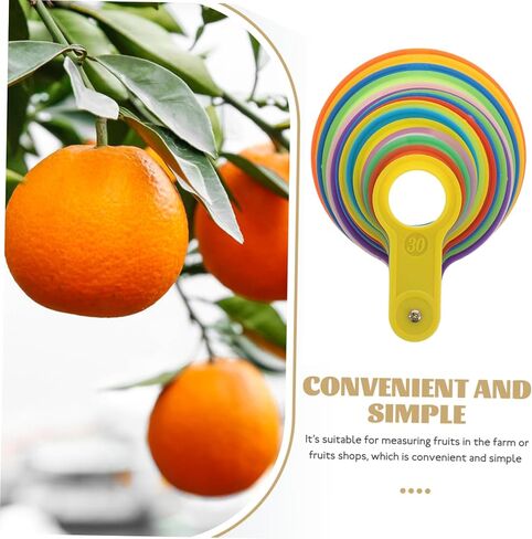 BESTYASH Fruit Measuring Ruler Plastic Fruits Measuring Ring Tool Marking Gauge Vegetable Measure Tool in Kuwait