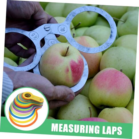 BESTYASH Fruit Measuring Ruler Plastic Fruits Measuring Ring Tool Marking Gauge Vegetable Measure Tool in Kuwait