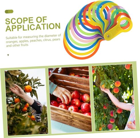 BESTYASH Fruit Measuring Ruler Plastic Fruits Measuring Ring Tool Marking Gauge Vegetable Measure Tool in Kuwait