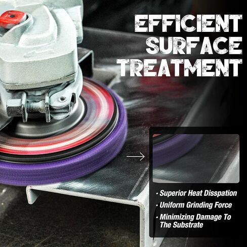 EZARC Stripping Discs 4-1/2" Paint & Rust Removal Wheels for Angle Grinder, Clean and Remove Coatings, Scaling, Welds and Oxidation, Multi-Color Strip Disc Set, 3-Pack (Black, Purple, Orange) in Saudi Arabia