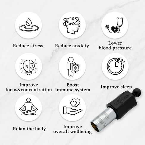 Stress Relief Gift for Men, WomenAnxiety Necklace 528 Hz Breathing Meditation Whistle Mindfulness Device for Stress Relief Calm Meditation Adjusting Breathing Anxiety Relief Necklace in Kuwait