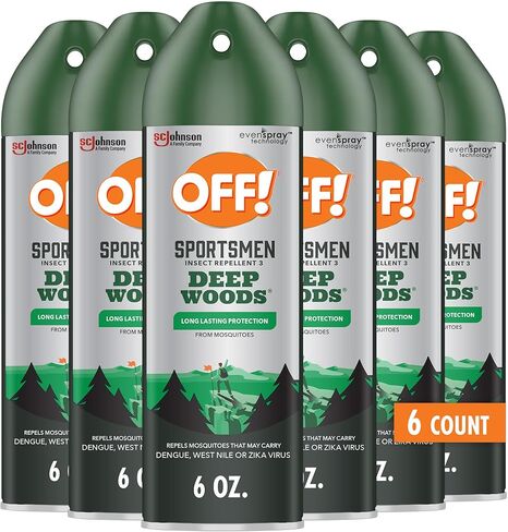 Off! Deep Woods Sportsmen Aerosol, 6 OZ (Pack of 6) in Saudi Arabia