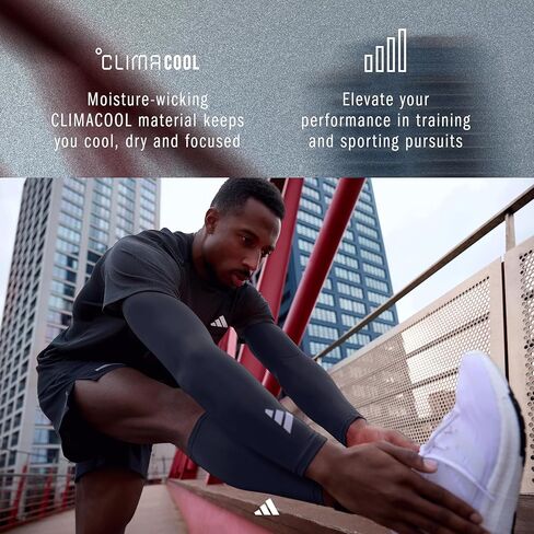 أكمام ضاغطة للساق من adidas Climacool - كحلي - S/M in Saudi Arabia