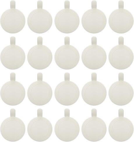 OSALADI Round Dessert Trays 100 Pcs Mini Cake Boards Mousse Bases Plastic Pastry Serving Circles for Party Baking Accessories 3.93X2.95 Inches in Saudi Arabia