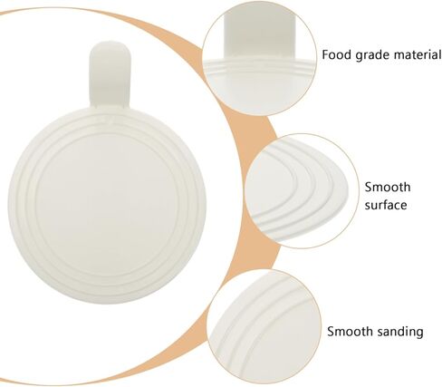 OSALADI Round Dessert Trays 100 Pcs Mini Cake Boards Mousse Bases Plastic Pastry Serving Circles for Party Baking Accessories 3.93X2.95 Inches in Saudi Arabia