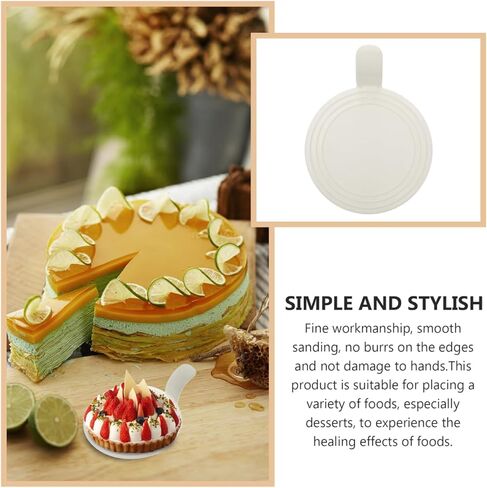 OSALADI Round Dessert Trays 100 Pcs Mini Cake Boards Mousse Bases Plastic Pastry Serving Circles for Party Baking Accessories 3.93X2.95 Inches in Saudi Arabia