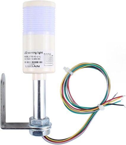Industrial Warning Light 3 Color in 1 Layer Led Signal Steady Light with Buzzer L Style Base in Saudi Arabia