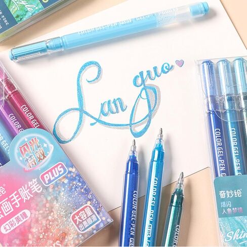 72 Colors Glitter Gel Pens Plus for Adults Metallic Writing Drawing Pens for Birthday Cards, Christmas Cards, Art Crafts, Coloring Books, DIY Projects in Saudi Arabia