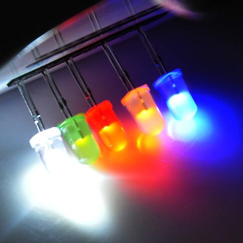 مجموعة متنوعة من مصابيح LED 5 مم من Gikfun لمصابيح LED لاردوينو (عبوة من 100 قطعة) EK8437 in Saudi Arabia