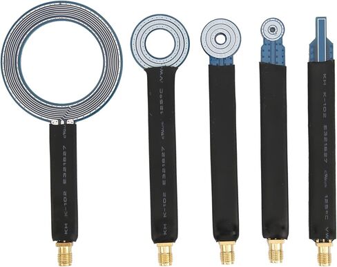 Thincol EMC EMI مجموعة مسبار المجال القريب، نصف درع مضاد للتداخل RF Explorer بالقرب من طقم هوائي المجال، تردد 1 ميجا هرتز - 7 جيجا هرتز، خيط ذكر SMA (5 قطع) in Kuwait