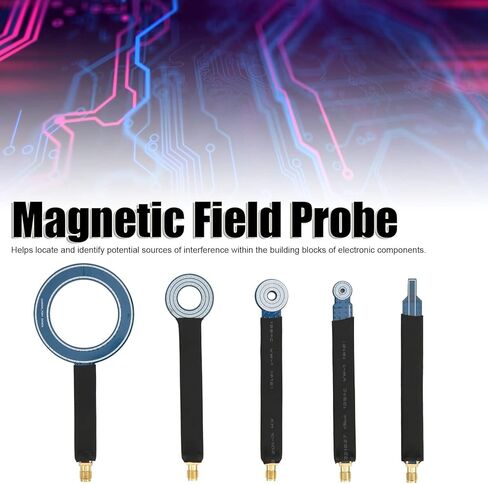 Thincol EMC EMI مجموعة مسبار المجال القريب، نصف درع مضاد للتداخل RF Explorer بالقرب من طقم هوائي المجال، تردد 1 ميجا هرتز - 7 جيجا هرتز، خيط ذكر SMA (5 قطع) in Kuwait