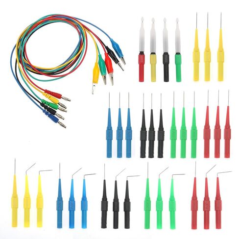 DIANN 39pcs Back Probe Test Kits 4mm Banana Plug to Alligator Clips Test Wires Wire Piercing Probes Automotive Test Leads Set for Vehicle Automotive Car Circuit Electrical Diagnostic Testing in Saudi Arabia