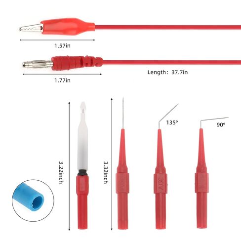DIANN 39pcs Back Probe Test Kits 4mm Banana Plug to Alligator Clips Test Wires Wire Piercing Probes Automotive Test Leads Set for Vehicle Automotive Car Circuit Electrical Diagnostic Testing in Saudi Arabia