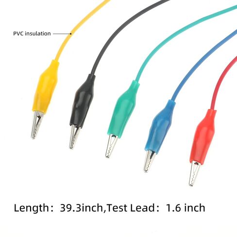 DIANN 39pcs Back Probe Test Kits 4mm Banana Plug to Alligator Clips Test Wires Wire Piercing Probes Automotive Test Leads Set for Vehicle Automotive Car Circuit Electrical Diagnostic Testing in Saudi Arabia