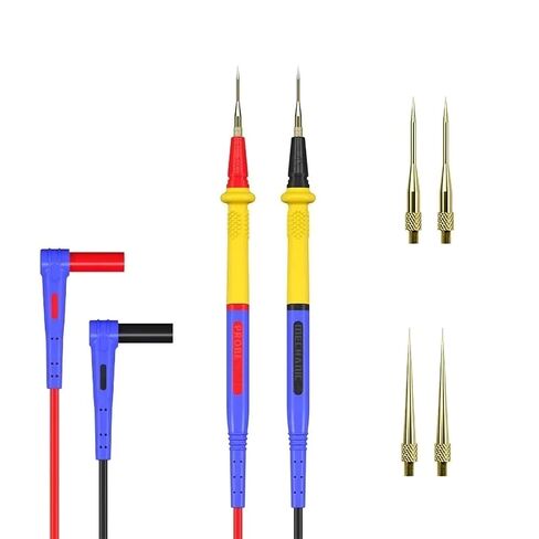DIYPHONE 1000V 20A Multimeter Leads, Stainless Steel Multimeter Pen Wire，Universal Interchangeable Fine Point Needle Soft Test Probe in Saudi Arabia