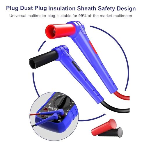 DIYPHONE 1000V 20A Multimeter Leads, Stainless Steel Multimeter Pen Wire，Universal Interchangeable Fine Point Needle Soft Test Probe in Saudi Arabia