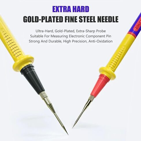 DIYPHONE 1000V 20A Multimeter Leads, Stainless Steel Multimeter Pen Wire，Universal Interchangeable Fine Point Needle Soft Test Probe in Saudi Arabia