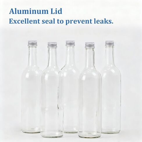 INCREWAY 40Pcs Screw Top Caps, 28mm Aluminum Screw-On Lids for Glass Bottles Beers, Replacement Threaded Lids For Liquid Containers (Silver) in Saudi Arabia