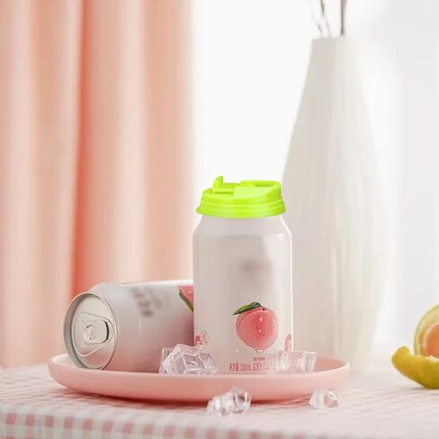 4 عبوات من أغطية علب الصودا وأغطية علب مشروبات البيرة وأغطية علب المشروبات المقاومة للتسرب وقابلة لإعادة الاستخدام وواقي للبيرة والعصير والمشروبات الغازية (أزرق وأصفر) in Kuwait