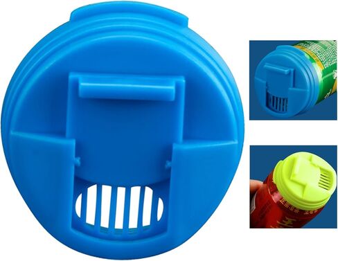 4 عبوات من أغطية علب الصودا وأغطية علب مشروبات البيرة وأغطية علب المشروبات المقاومة للتسرب وقابلة لإعادة الاستخدام وواقي للبيرة والعصير والمشروبات الغازية (أزرق وأصفر) in Kuwait